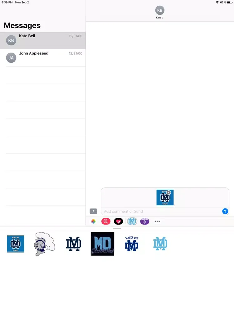 MDCHS Stickers iPad  Screenshots
