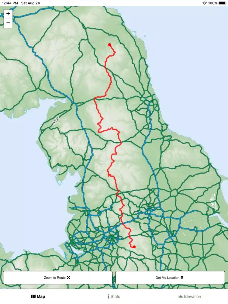 صور Pennine Way Map iPad 