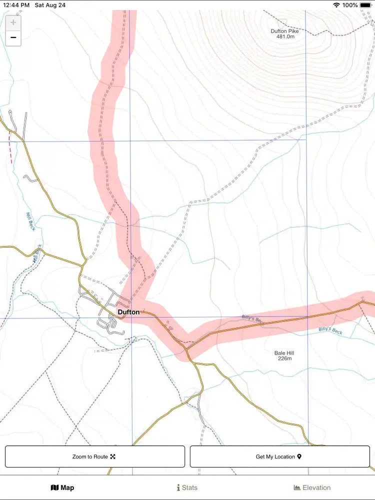 صور Pennine Way Map iPad 