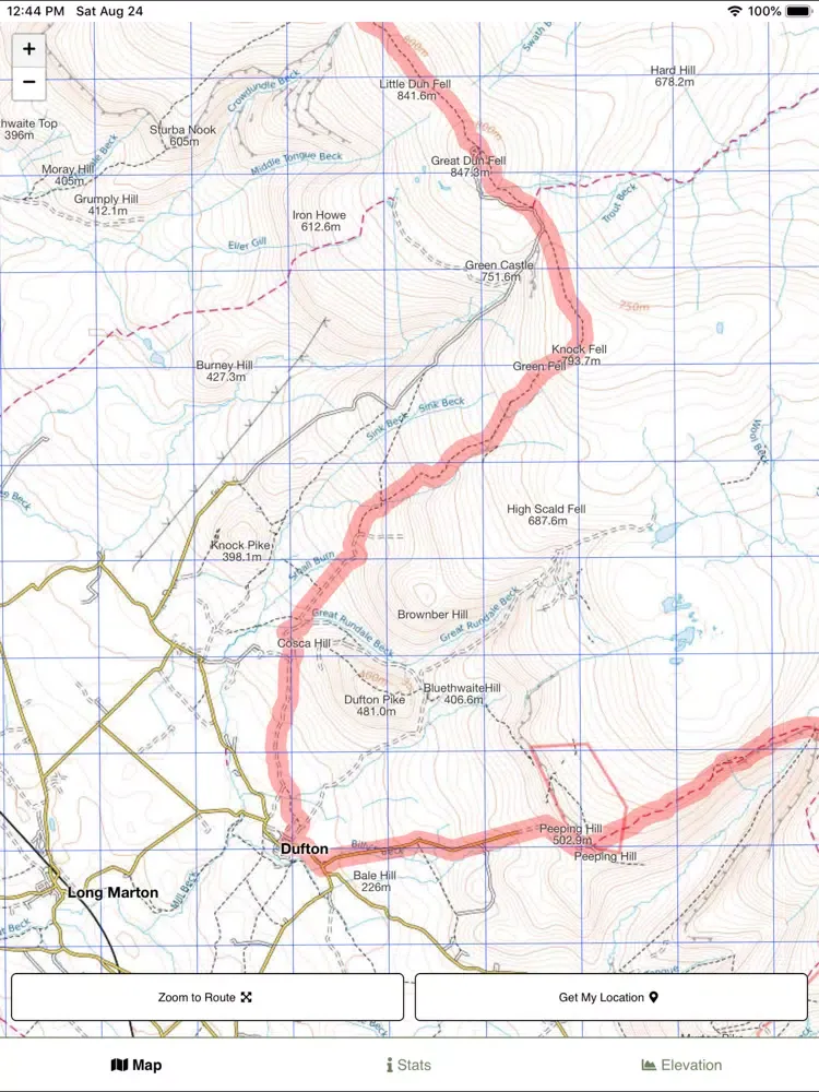 صور Pennine Way Map iPad 