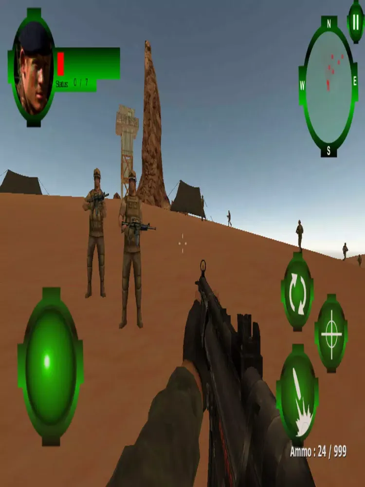 Commando Frontline Warrior 3D iPad  Screenshots