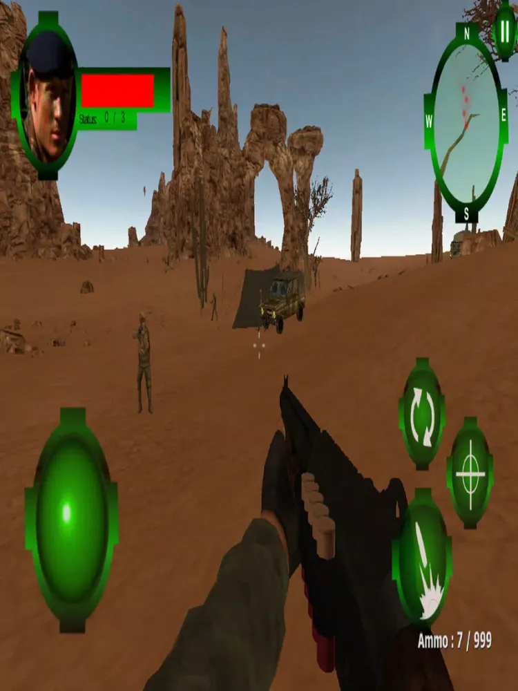 Commando Frontline Warrior 3D iPad  Screenshots