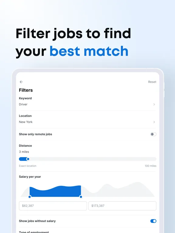 Zrzuty ekranu Jooble - Job Search Simplified iPad 