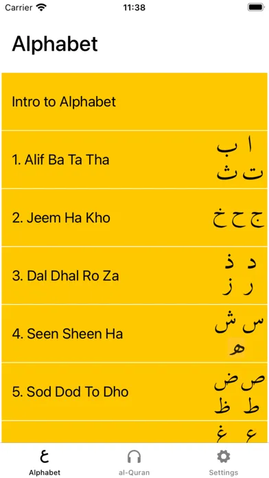 Joode: learn Arabic Alphabet Screenshots