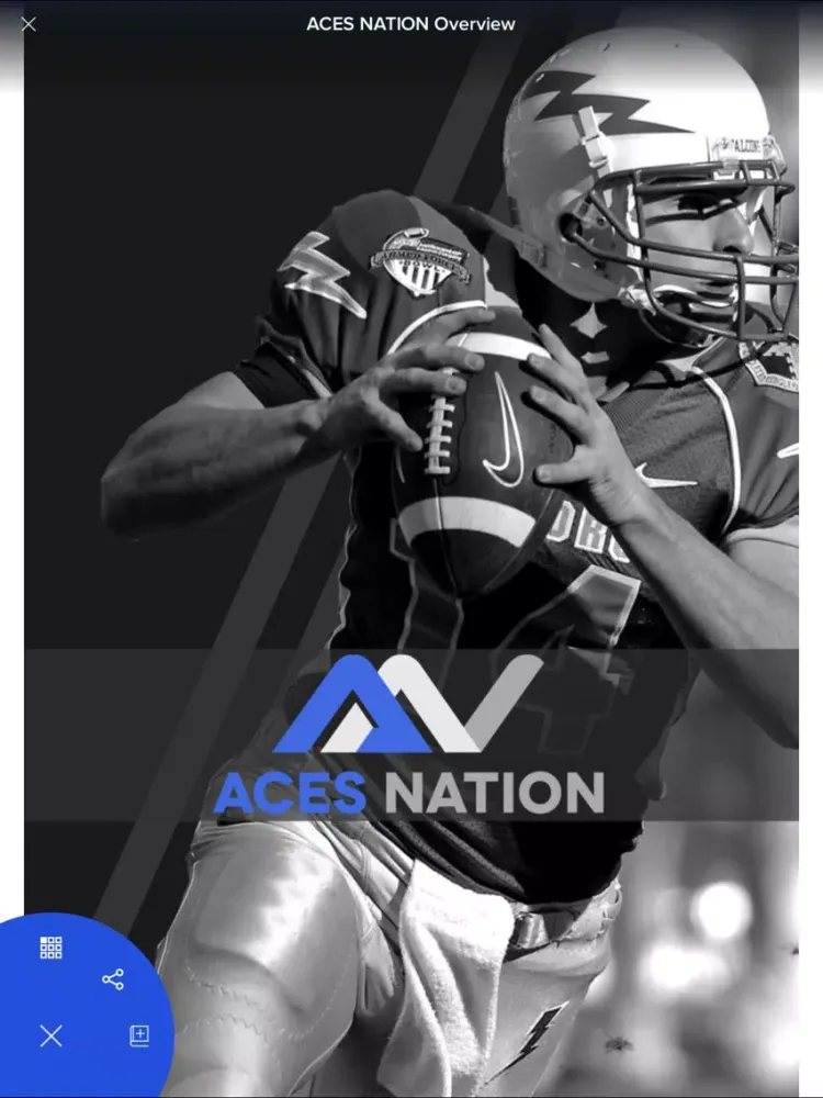 Tangkapan layar ACES NATION iPad 