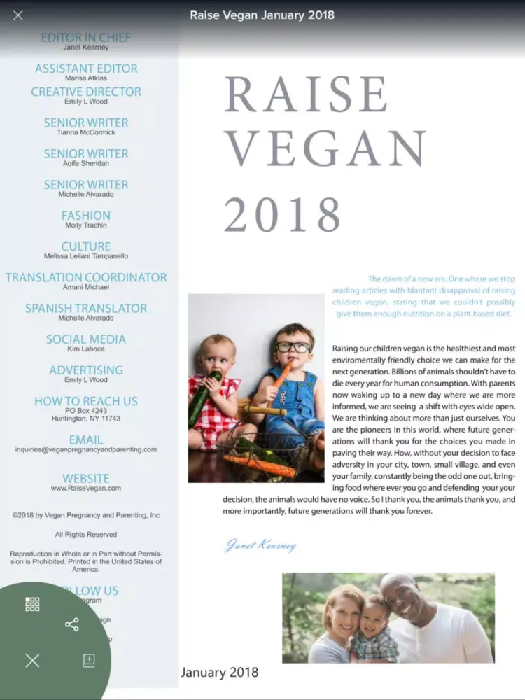 Raise Vegan Magazine iPad  Ekran Görüntüleri