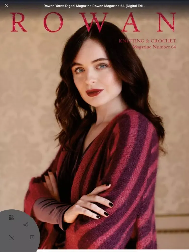 Capturas de tela do Rowan Yarns Magazine iPad 
