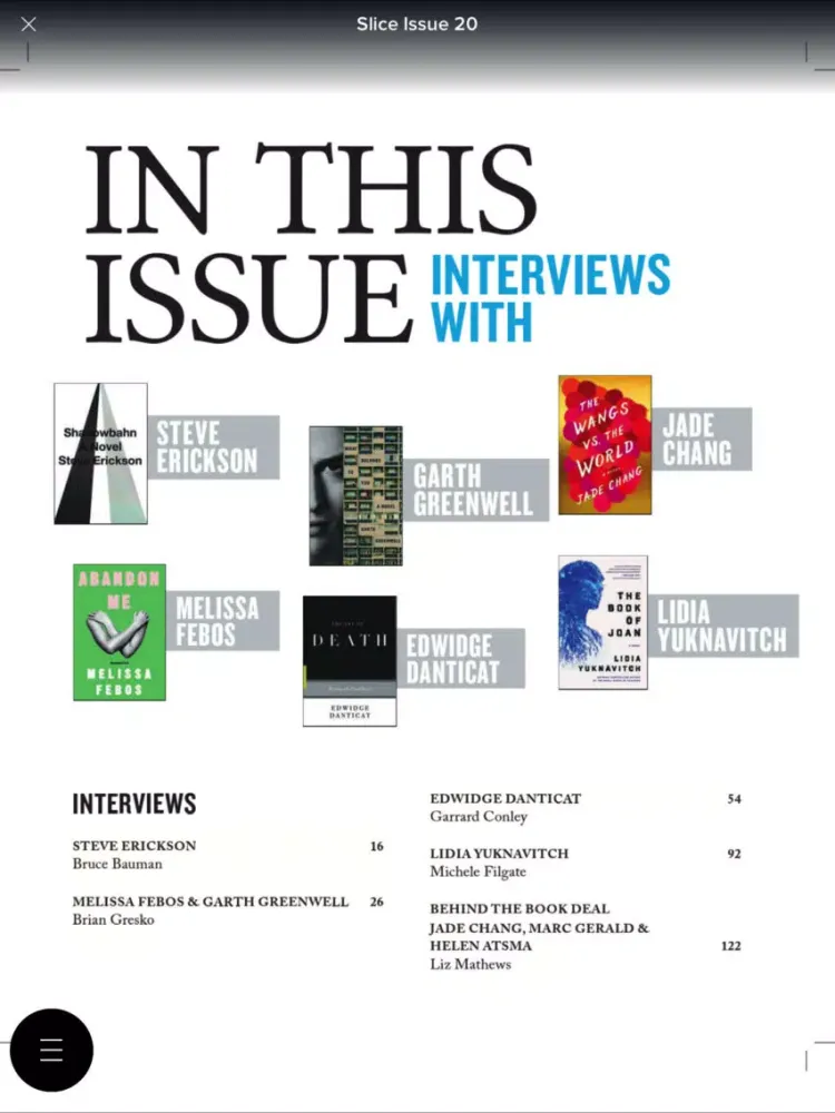 Slice Literary Magazine iPad 應用截圖