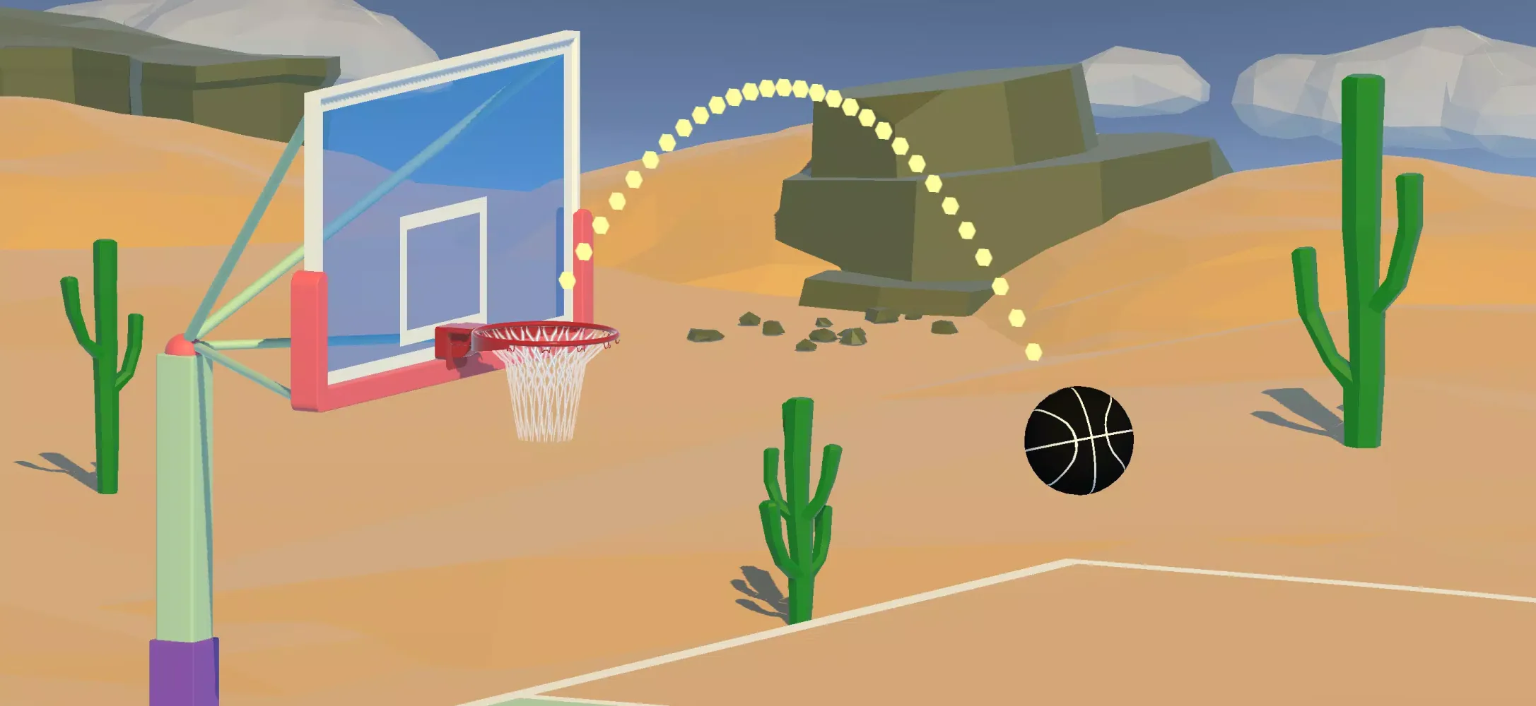 Capturas de tela do Basketball Shooting Challenge