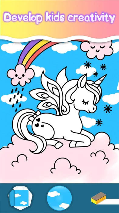 Capturas de tela do Baby coloring games for girls