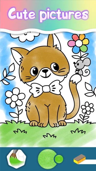 Capturas de tela do Baby coloring games for girls