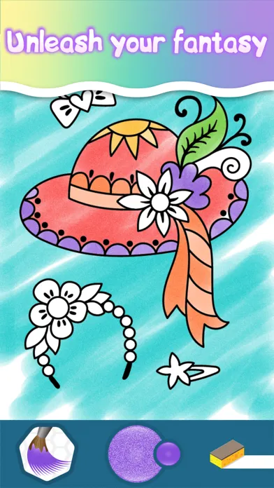 Capturas de tela do Baby coloring games for girls