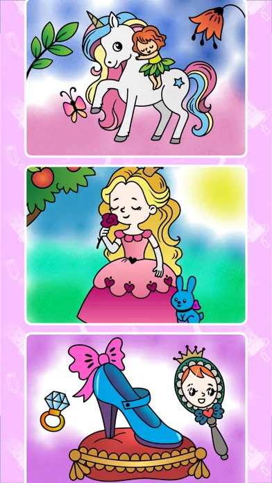 Capturas de tela do Baby coloring games for girls