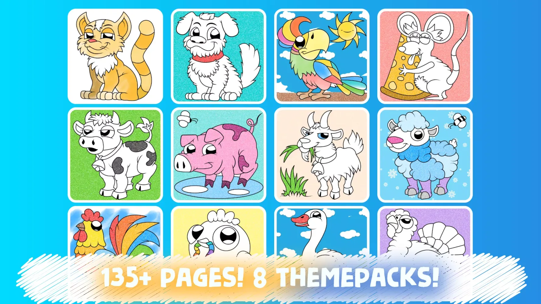 Easy coloring pages for kids Screenshots