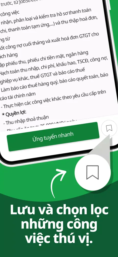 Capturas de tela do JobStreet Vietnam