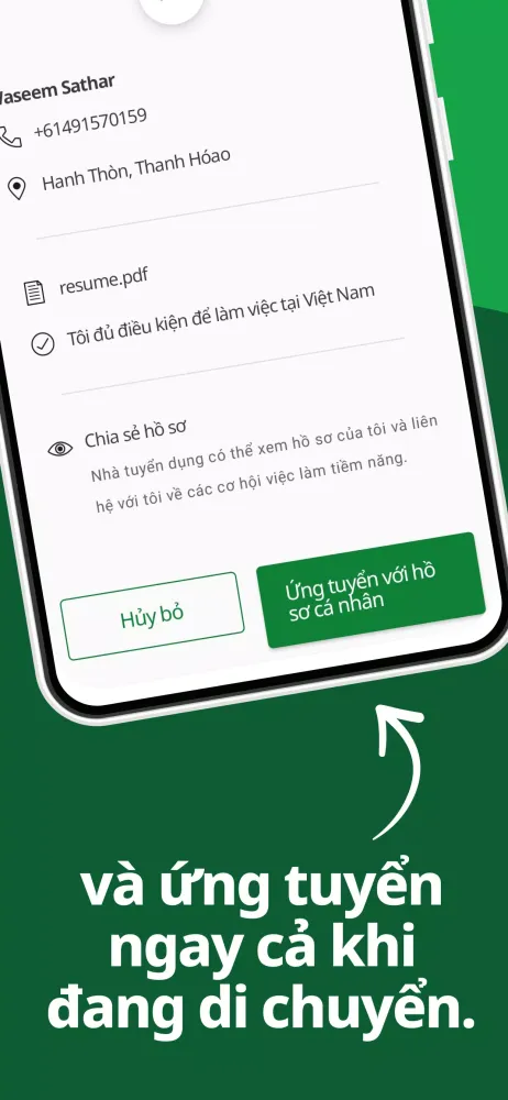 Capturas de tela do JobStreet Vietnam