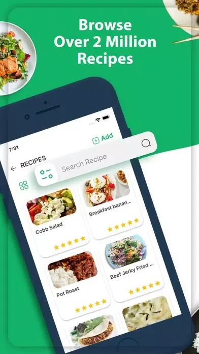 Captures d'écran de Healthy Recipe Manager - Meals