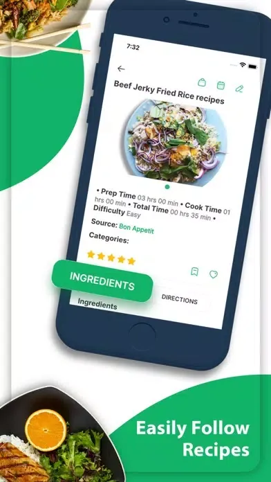 Captures d'écran de Healthy Recipe Manager - Meals