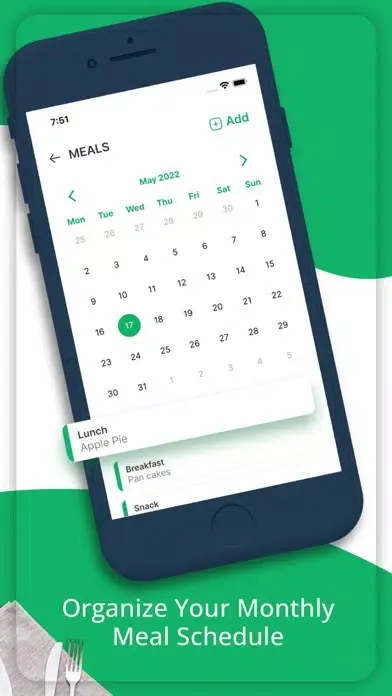 Captures d'écran de Healthy Recipe Manager - Meals