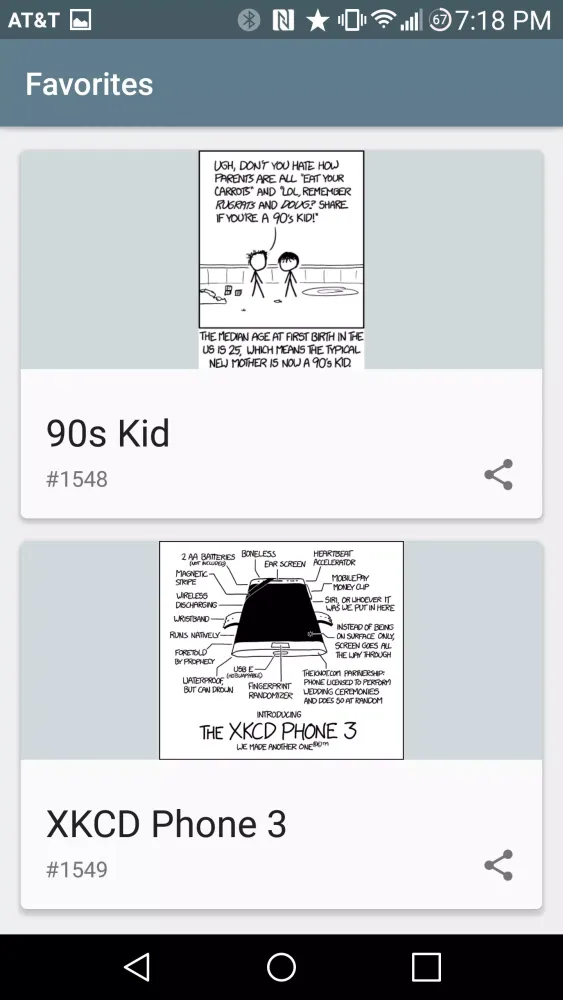 Captures d'écran de Refresh for XKCD