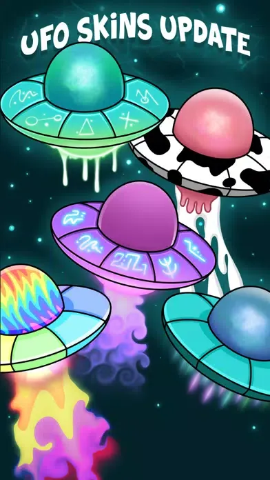 Tangkapan skrin Space Cows