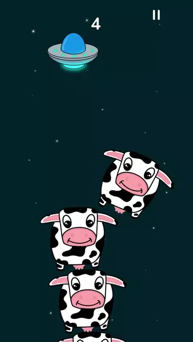 Tangkapan skrin Space Cows