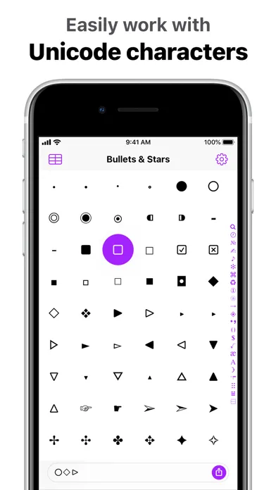 UniChar — Unicode Keyboard Screenshots