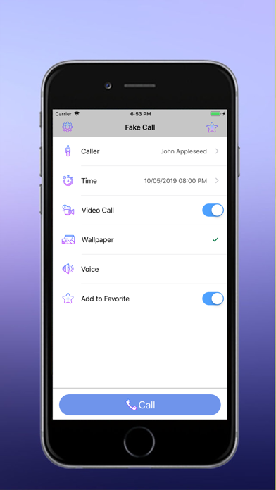 Fake Call Pro !!! 스크린샷