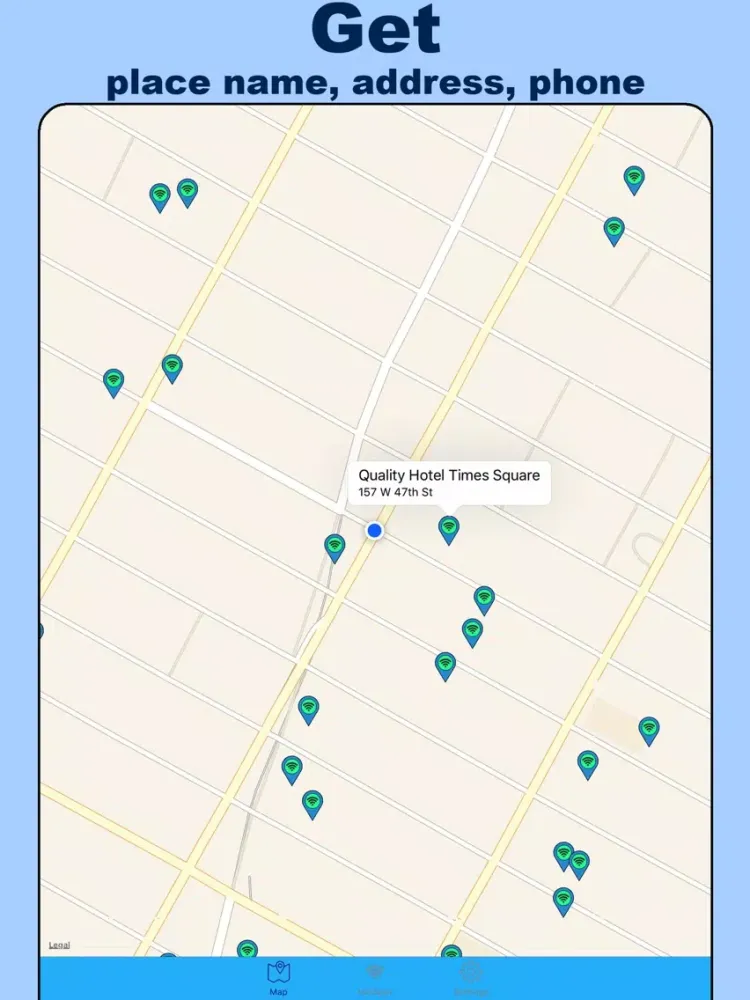 New York WiFi Pro - All Hotspots over NY city iPad  Screenshots