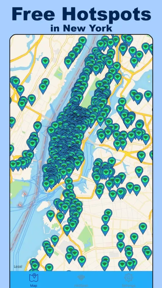 New York WiFi Pro - All Hotspots over NY city Screenshots