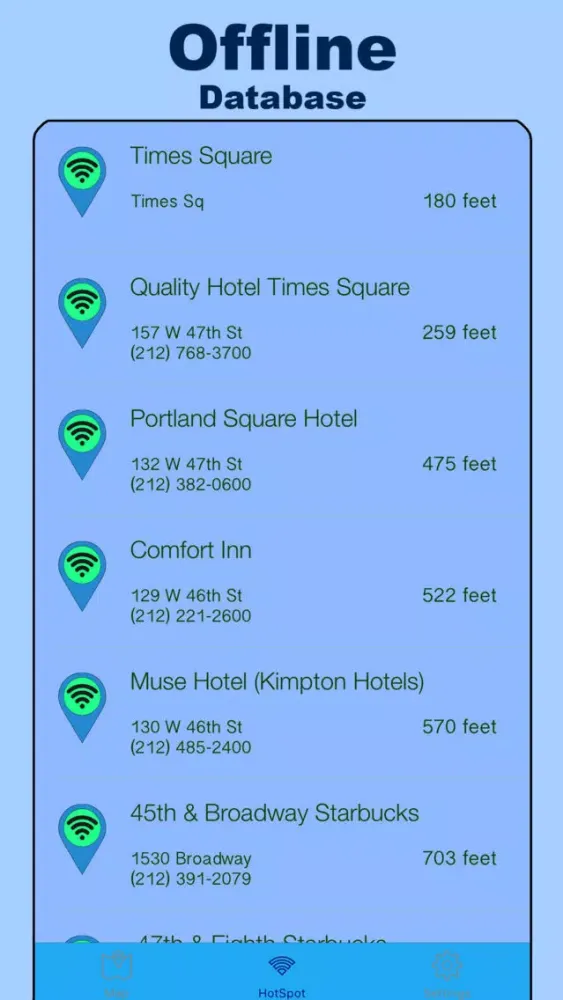New York WiFi Pro - All Hotspots over NY city Screenshots