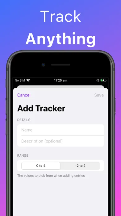 #trackit: Track Health & Pain应用截图