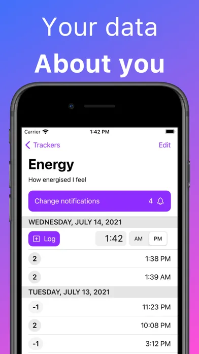 #trackit: Track Health & Pain应用截图