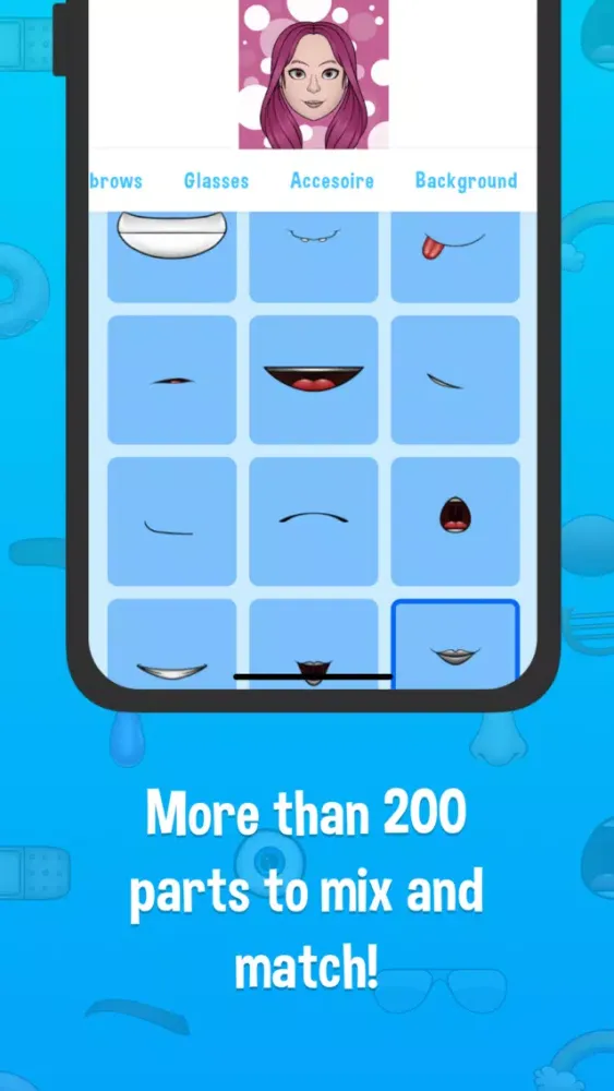 Tangkapan skrin Cartoon Character Creator