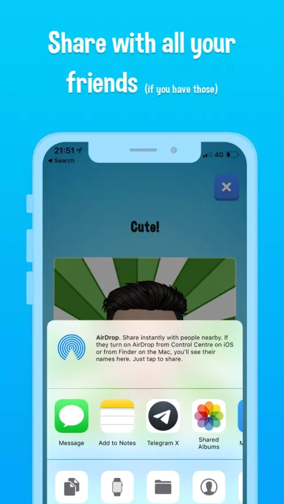 Tangkapan skrin Cartoon Character Creator