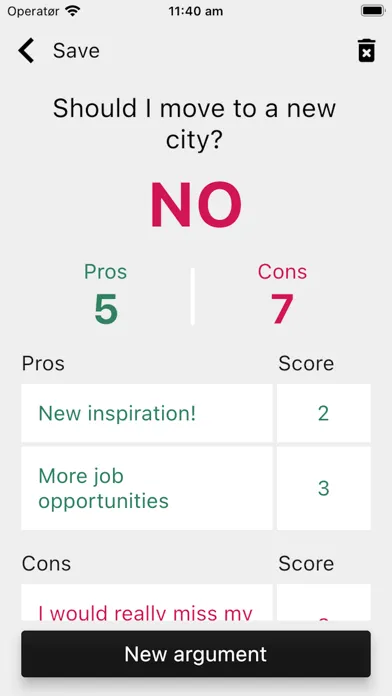 Pros & cons lists স্ক্রিনশট