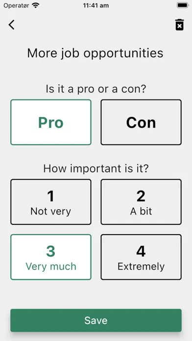 Pros & cons lists স্ক্রিনশট