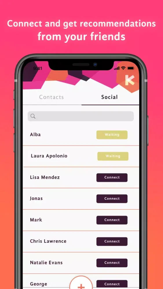 Capturas de tela do KeenOn - Discover & recommend