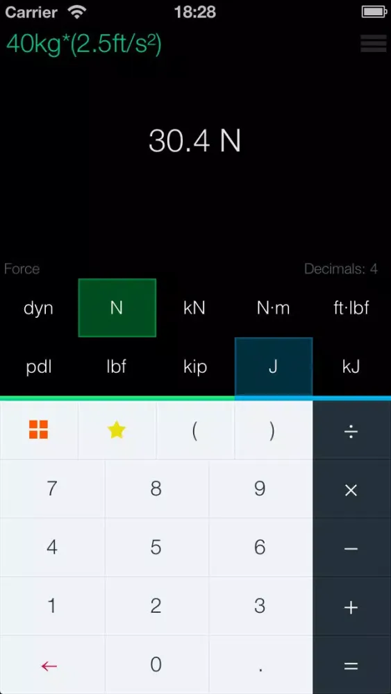 Ease - Unit Converter made Calculator应用截图