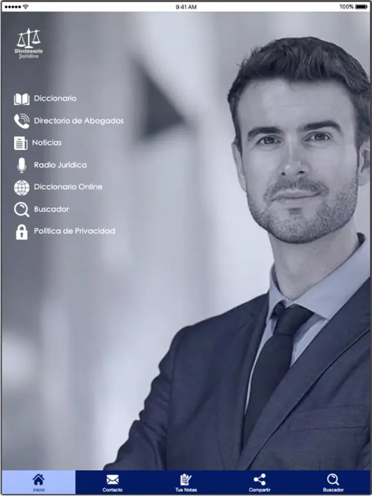 Capturas de tela do LegalApp Diccionario Jurídico iPad 