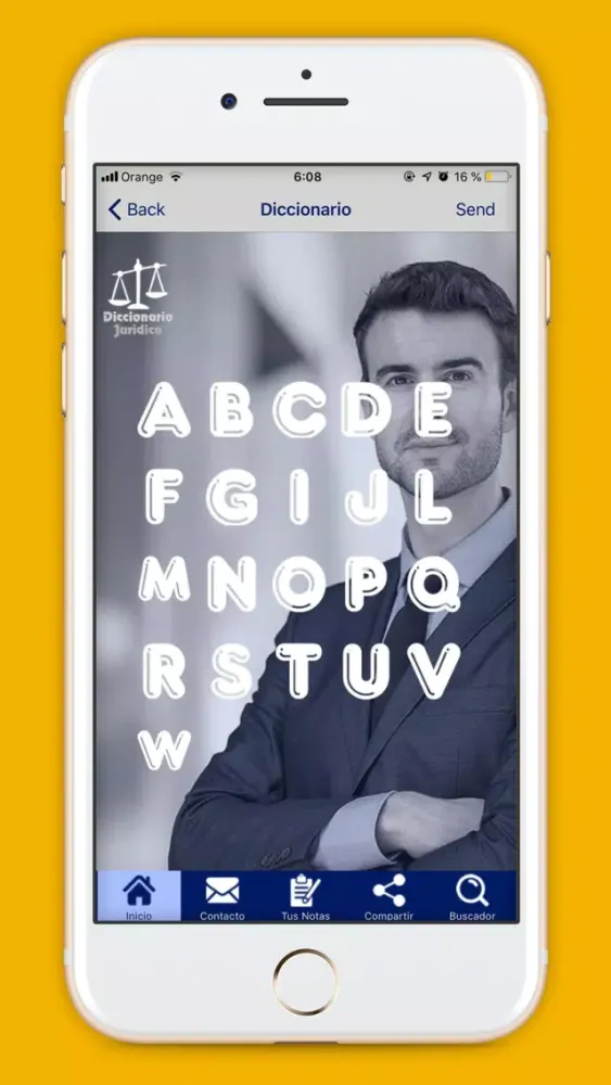 Capturas de tela do LegalApp Diccionario Jurídico