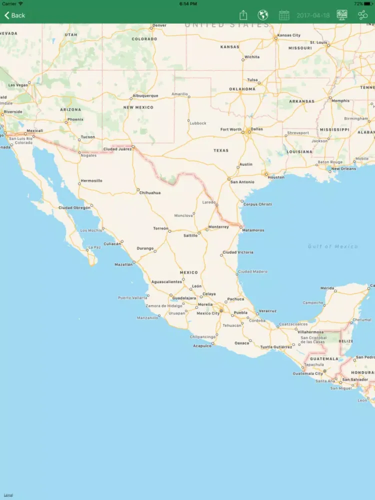 Screenshot di alerMAP Roya Trigo iPad 