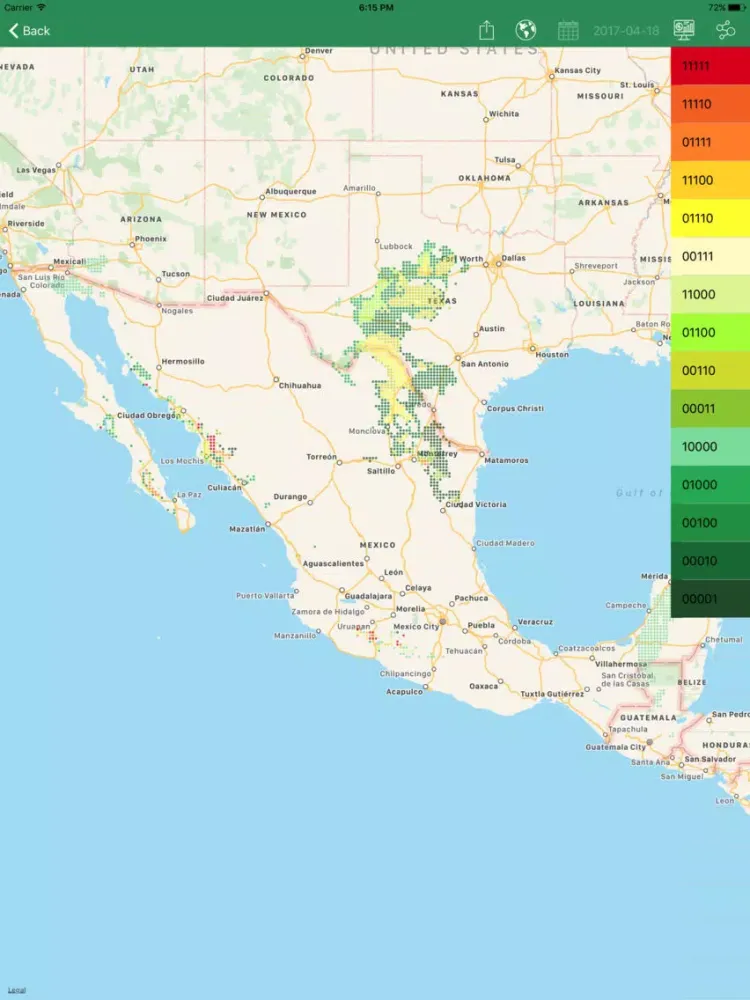 Screenshot di alerMAP Roya Trigo iPad 