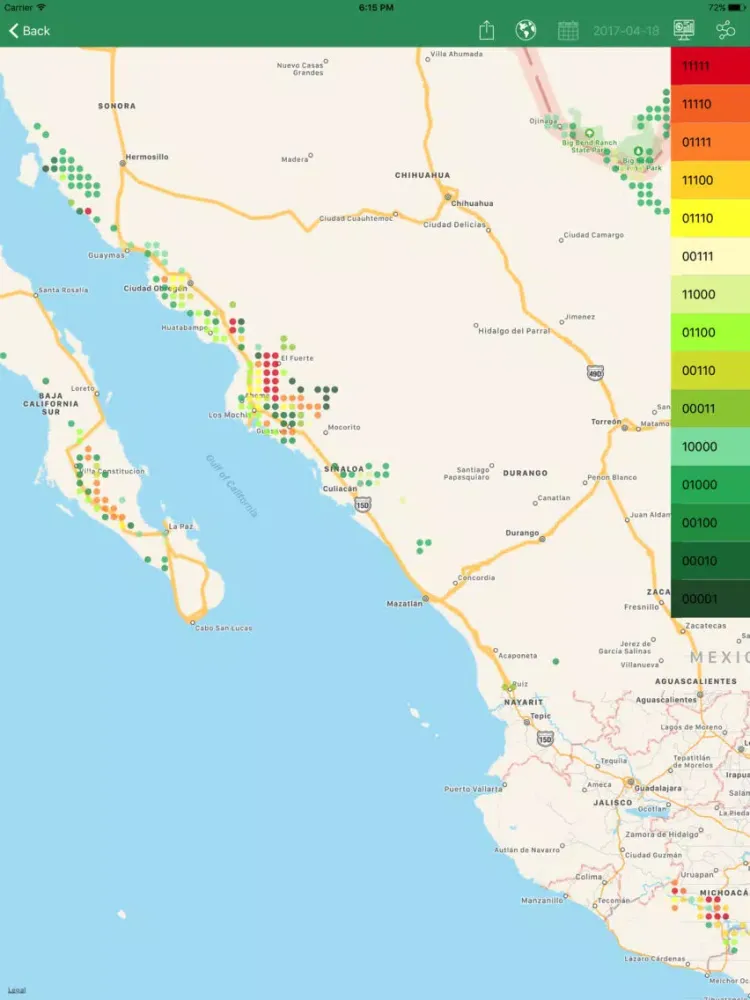 Screenshot di alerMAP Roya Trigo iPad 
