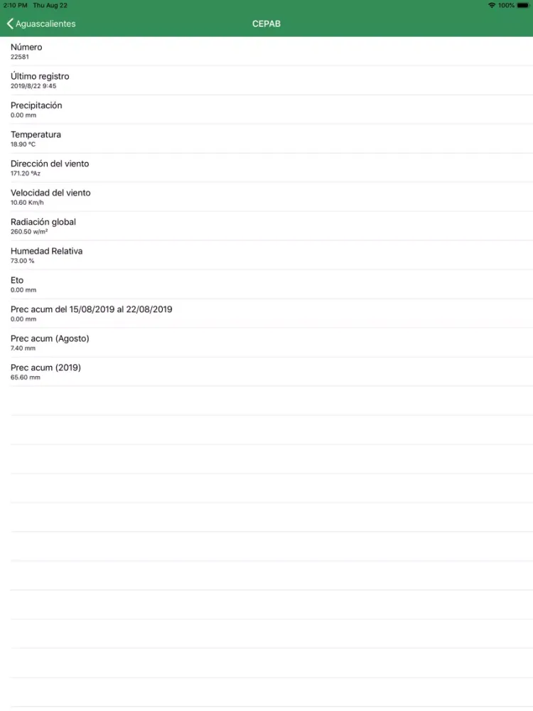 Ảnh chụp màn hình của RNEAA Móvil iPad 