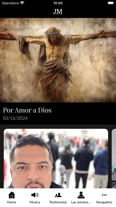 Capturas de tela do JM por amor a Dios