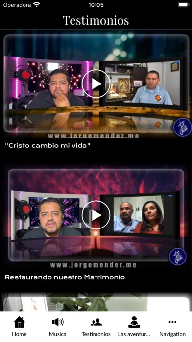 Capturas de tela do JM por amor a Dios