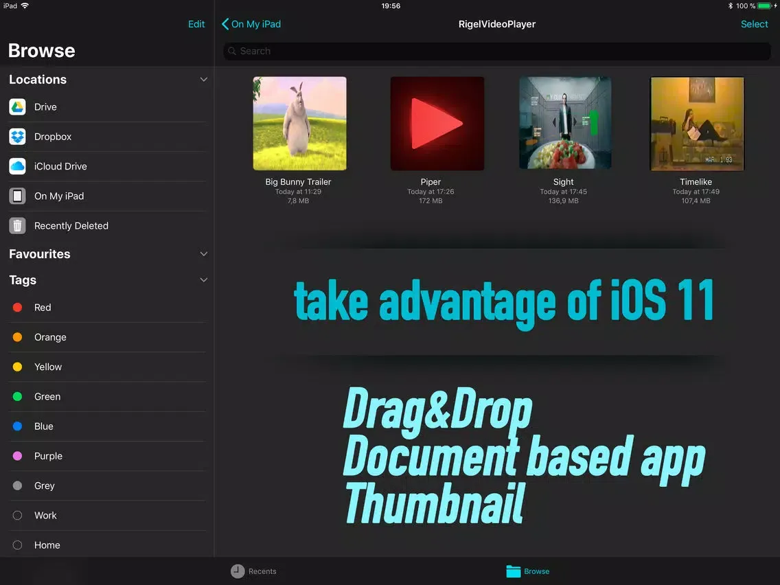 Rigel Video Player iPad 應用截圖