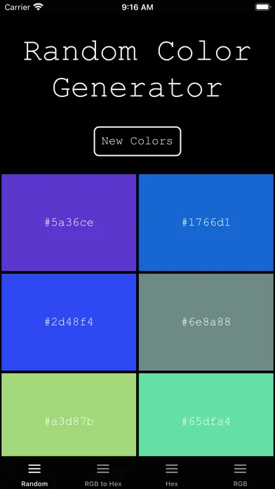 RGB to Hex converter generator應用截圖
