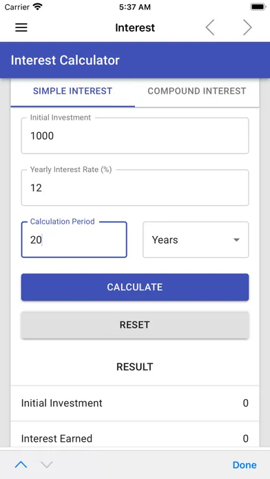 Interest Calculator and Tools應用截圖